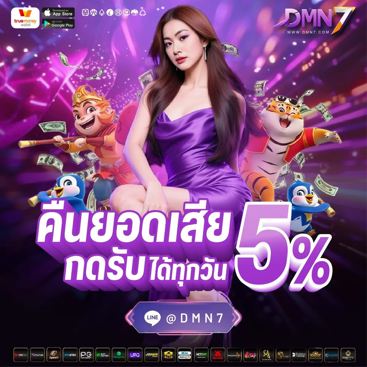 DMN7 ถูกออกแบบให้เป็นศูนย์รวมของความบันเทิงออนไลน์ที่ครอบคลุมหลายรูปแบบ ไม่ว่าจะเป็นเกมคาสิโนหรือระบบเดิมพันกีฬา โดยทั้งหมดถูกรวมอยู่ในแพลตฟอร์มเดียวกัน